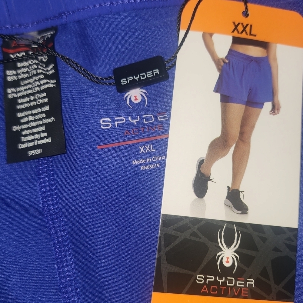 Spyder NWT Ladies' Woven Active Shorts - Picture 6 of 7